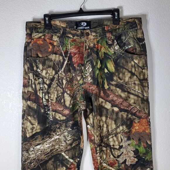 Mossy Oak Mens Camo 5-Pocket Pants 36/32 Break-Up Country Print 100% Cotton Dura - Picture 11 of 11